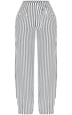 Shape Black Striped Wide Leg Pants