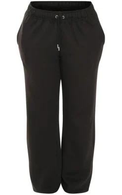Shape Black Sweat Drawstring Waist Wide Leg Sweatpants