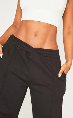 Shape Black Sweat Elasticated V Waist Sweatpants