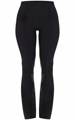 Shape Black Tailored High Waisted Pin Tuck Flared Pants