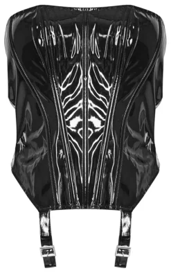 Shape Black Vinyl Corset