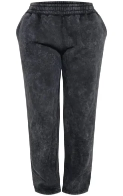 Shape Black Washed Wide Leg Sweatpants