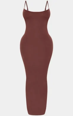 Shape Brown Stretch Seamless Strappy Maxi Dress