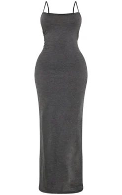 Shape Charcoal Grey Jersey Strappy Maxi Dress