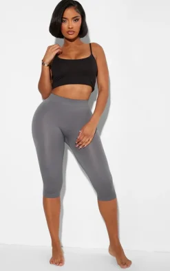 Shape Charcoal Stretch Seamless Capri Leggings