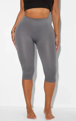 Shape Charcoal Stretch Seamless Capri Leggings