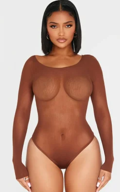 Shape Chocolate Seamless Long Sleeve Bodysuit