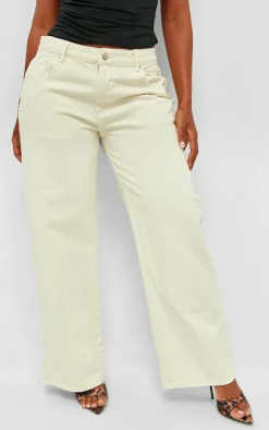 Shape Cream Leopard Cross Detail Jeans