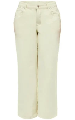 Shape Cream Leopard Cross Detail Jeans