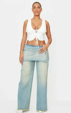 Shape Denim Skirt Look Jeans