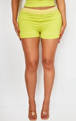 Shape Green Seamless Shredded Hot Pants