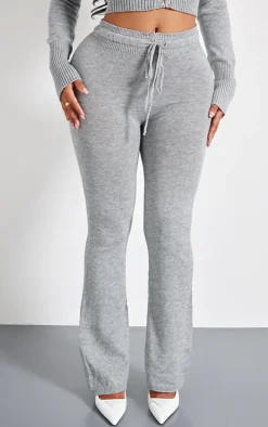 Shape Grey Knitted Flare Pants