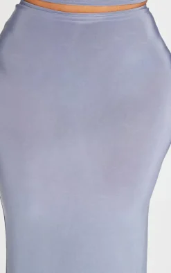 Shape Grey Low Rise Maxi Skirt