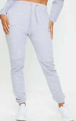 Shape Grey Panel Detail High Waist Sweatpants