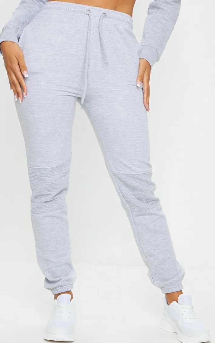Shape Grey Panel Detail High Waist Sweatpants