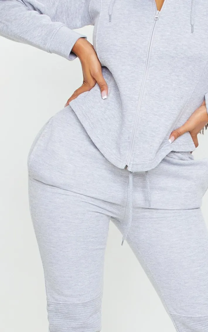Shape Grey Panel Detail High Waist Sweatpants