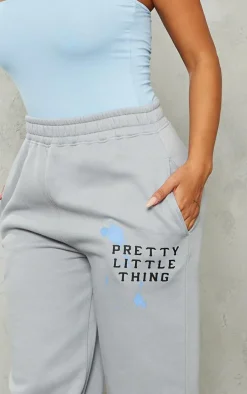 Shape Grey Printed Straight Leg Sweatpants