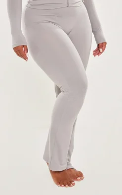 Shape Grey Sculpted Foldover Waist Flare Pants