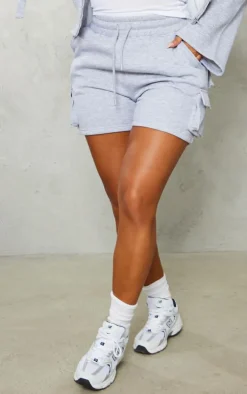 Shape Grey Sweat Pocket Detail Shorts