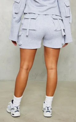 Shape Grey Sweat Pocket Detail Shorts