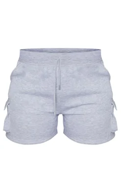 Shape Grey Sweat Pocket Detail Shorts