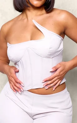 Shape Grey Woven Bust Detail Corset