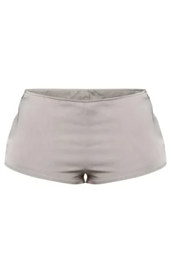 Shape Grey Woven Low Rise Hot Pants
