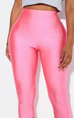 Shape Hot Pink Disco Slinky Capri Leggings