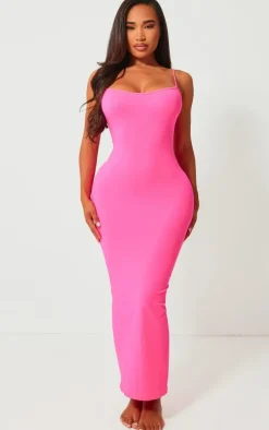 Shape Hot Pink Stretch Seamless Strappy Maxi Dress