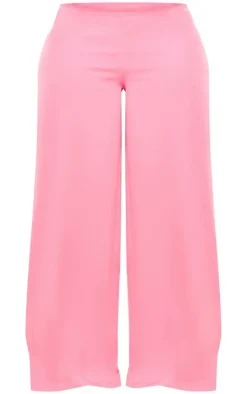 Shape Hot Pink Woven Low Rise Wide Leg Pants