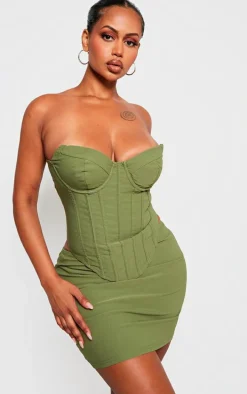 Shape Khaki Bandeau Corset