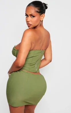 Shape Khaki Bandeau Corset