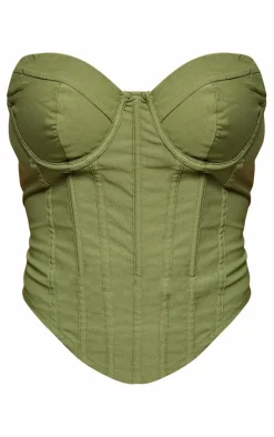 Shape Khaki Bandeau Corset