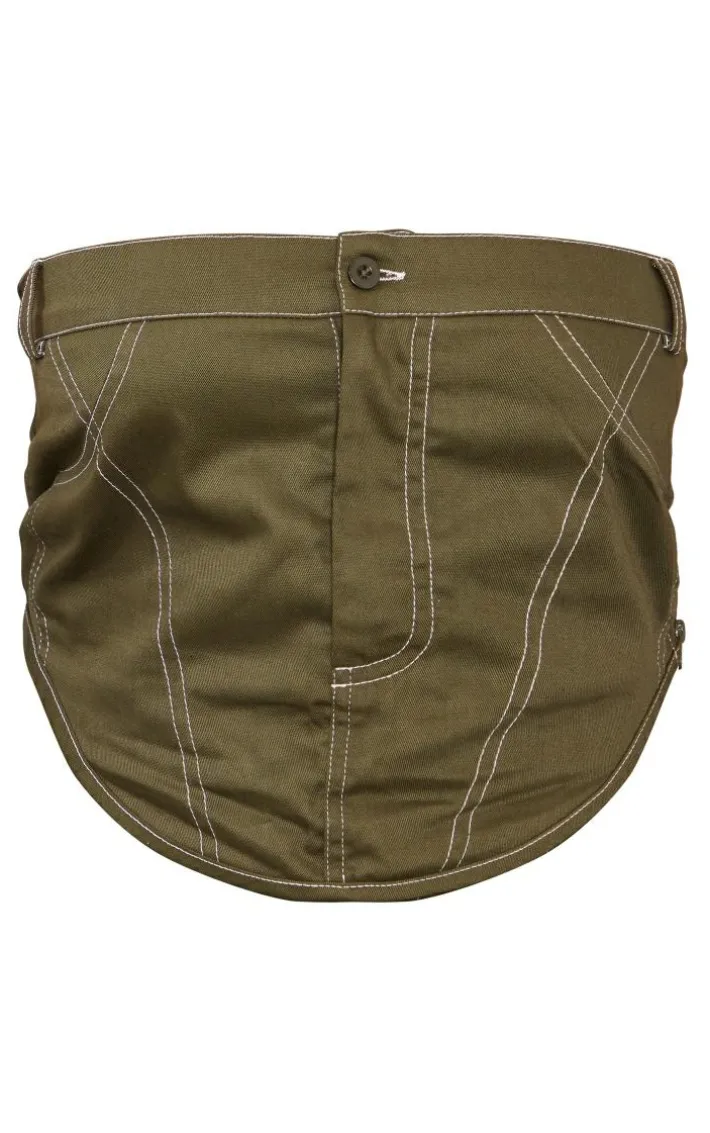Shape Khaki Cargo Bandeau Top