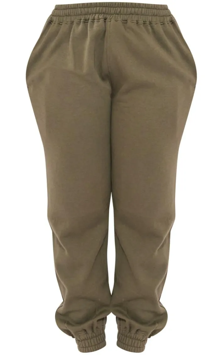 Shape Khaki High Waisted Cuffed Sweatpants