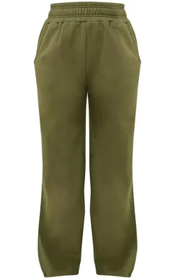 Shape Khaki Sweat High Waist Wide Leg Sweatpants