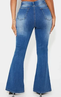 Shape Light Blue Denim Low Rise Flare Jeans