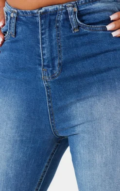 Shape Light Blue Denim Low Rise Flare Jeans