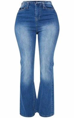 Shape Light Blue Denim Low Rise Flare Jeans