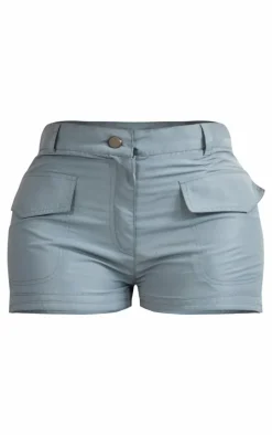Shape Light Grey Pocket Detail Cargo Shorts