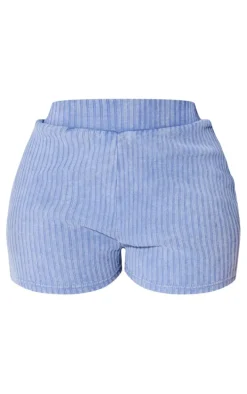 Shape Light Grey Rib Booty Shorts
