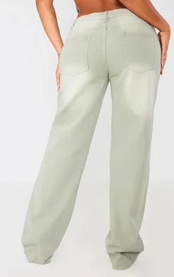 Shape Light Grey Washed Denim Wide Leg Jeans