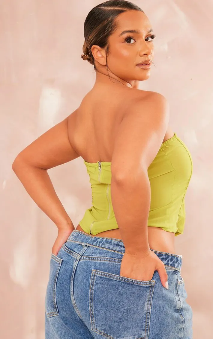 Shape Lime Mesh Boned Corset