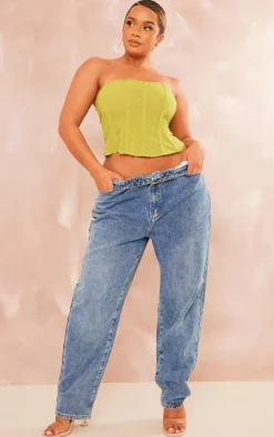 Shape Lime Mesh Boned Corset