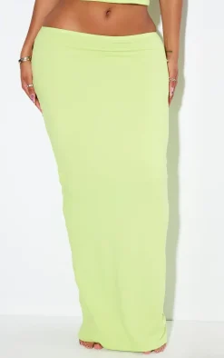 Shape Lime Sculpted Low Rise Maxi Skirt