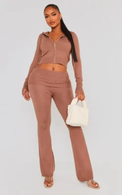 Shape Mocha Knit High Waist Foldover Waist Leggings