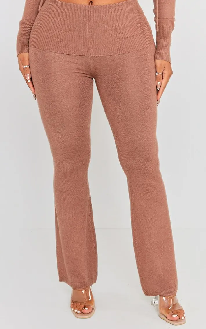 Shape Mocha Knit High Waist Foldover Waist Leggings