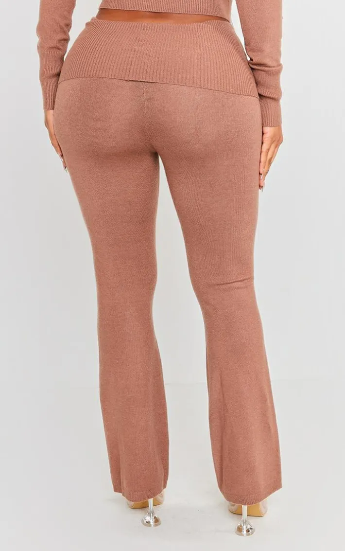 Shape Mocha Knit High Waist Foldover Waist Leggings