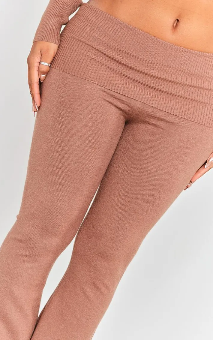 Shape Mocha Knit High Waist Foldover Waist Leggings