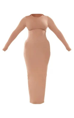 Shape Mocha Sculpted Long Sleeve Maxi Dress